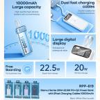 Power bank prenosiva baterija REMAX Stervui Series RPP-619 PD 20W+ QC 22.5W 10000mAh ljubicasti slika 3
