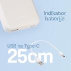 Power bank prenosiva baterija Magsafe PD 5000 mAh bela slika 3