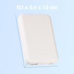 Power bank prenosiva baterija Magsafe PD 5000 mAh bela slika 4