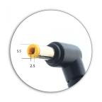 Punjac za laptop Asus 19.5V 3.33A (5.5*2.5) ugao 90 slika 2