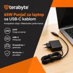 Punjac za laptop Terabyte PD65W-EF Type C 20V 3.25A 65W HQ EM slika 2