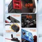 Punjac za motor LDNIO C108 QC 30W, PD 30W total power 60W crni slika 11