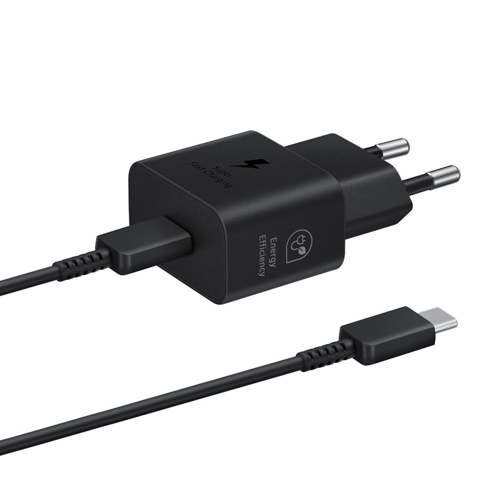 Samsung kucni punjac (USB Type-C) 3A 25W sa kablom crni (EP-T2510-NBE) cena 6000 din slika