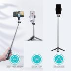 Selfie stick + tripod Pluginn PI-01 crni slika 2