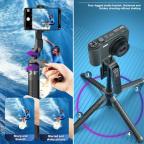 Selfie stick A14 + tripod crni slika 4