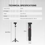 Selfie stick Fantech SS100 selfi stap crni slika 13