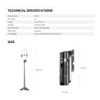 Selfie stick Fantech SS141 selfi stap crni slika 12