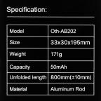 Selfie stick M18 mini + tripod beli/roze slika 6