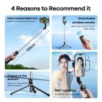 Selfie Stick REMAX Tripod 1.3m P17 crni slika 3