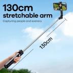 Selfie Stick REMAX Tripod 1.3m P17 crni slika 4
