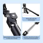 Selfie Stick REMAX Tripod 1.3m P17 crni slika 8