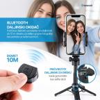 Selfie stick Teracell C01 + kvadripod Mini crni slika 8