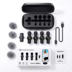 Set mikrofona T90 Lavalier crni slika 6