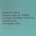 Slusalice Oxpower OPH-03 3.5mm bele slika 3