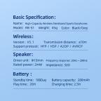 Slusalice REMAX Wireless Neckband Sports RB-S1 crne slika 7