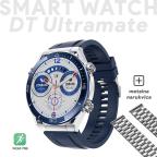 Pametni Sat Smart Watch DT Ultramate plavi (metalna+silikonska narukvica) cena 8000 din slika