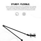 Studijski stalak za mikrofon Fantech AC902s Microfone boom arm crni slika 2