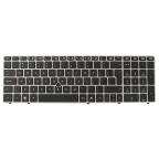 Tastatura za laptop HP 8560p Veliki Enter sivi frame sa misem cena 6000 din slika