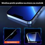 Zastitno Staklo Tempered glass 2.5D dust free Box za iPhone 14 Pro 6.1 crni slika 4