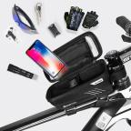 Torba/drzac za mobilni telefon za bicikl Wild man crno crvena slika 5