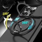 Maska Torbica CamShield Ring stand za iPhone 15 Pro Max 6.7 ljubicasta slika 5