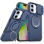 Maska Torbica CamShield Ring stand za iPhone 16 6.1 plava cena 2500 din slika