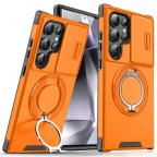 Maska Torbica CamShield Ring stand za Samsung S928B Galaxy S24 Ultra narandzasta cena 2500 din slika