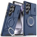Maska Torbica CamShield Ring stand za Samsung S928B Galaxy S24 Ultra plava cena 2500 din slika
