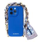 Maska Torbica CASE&ME sa maramom za Iphone 14 Pro Max 6.7 plava cena 4500 din slika