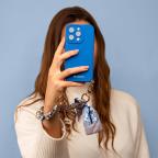 Maska Torbica CASE&ME sa maramom za Iphone 14 Pro Max 6.7 plava slika 2
