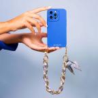 Maska Torbica CASE&ME sa maramom za Iphone 14 Pro Max 6.7 plava slika 3
