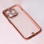Maska Torbica Cirkon Camera za iPhone 14 Pro 6.1 roze cena 1000 din slika