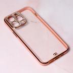Maska Torbica Cirkon Camera za iPhone 14 Pro Max 6.7 roze cena 2500 din slika