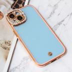 Maska Torbica Cirkon Camera za iPhone 15 6.1 roze cena 2500 din slika