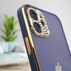 Maska Torbica Cirkon Camera za iPhone 15 Pro Max 6.7 crna slika 2