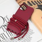 Maska Torbica Crossbody za iPhone 15 6.1 bordo cena 1000 din slika