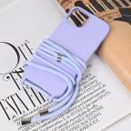 Maska Torbica Crossbody za iPhone 15 6.1 ljubicasta cena 1000 din slika
