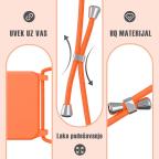 Maska Torbica Crossbody za Samsung A366B Galaxy A36 roze slika 2