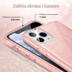 Maska Torbica Crystal Dust za iPhone 14 6.1 Pro srebrna slika 6