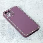 Maska Torbica Frame Cirkon za iPhone 12/12 Pro 6.1 ljubicasta cena 2500 din slika