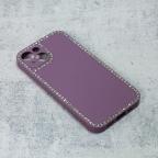 Maska Torbica Frame Cirkon za iPhone 13 6.1 ljubicasta cena 2500 din slika