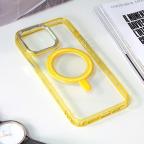 Maska Torbica Frame Magsafe za iPhone 15 Pro Max 6.7 zuta cena 1000 din slika