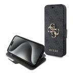 Maska Torbica Guess Bk Pu leather 4G Metal Logo za iPhone 15 6.1 siva (GUBKP15S4GMGGR) slika 2