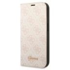 Maska Torbica Guess BT PC/TPU 4G PU Script Metal za iPhone 14 Pro 6.1 pink (GUBKP14LHG4SHP) slika 3