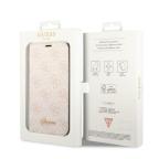 Maska Torbica Guess BT PC/TPU 4G PU Script Metal za iPhone 14 Pro 6.1 pink (GUBKP14LHG4SHP) slika 6