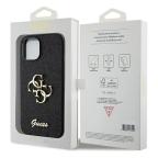Maska Torbica Guess Hc Fixed Glitter 4G Big Metal Logo za iPhone 15 6.1 crna (GUHCP15SHG4SGK) slika 7