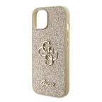 Maska Torbica Guess Hc Fixed Glitter 4G Big Metal Logo za iPhone 15 6.1 zlatna (GUHCP15SHG4SGD) slika 3