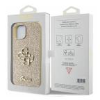 Maska Torbica Guess Hc Fixed Glitter 4G Big Metal Logo za iPhone 15 6.1 zlatna (GUHCP15SHG4SGD) slika 7
