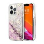 Maska Torbica Guess Hc Liquid Glitter Peony za iPhone 13 Pro 6.1 roze (GUHCP13LLGPEPI) cena 4500 din slika