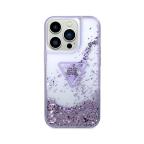 Maska Torbica Guess Hc Liquid Glitter Triangle Translucent za iPhone 14 Pro 6.1 ljubicasta(GUHCP14LLFCTPU) slika 2